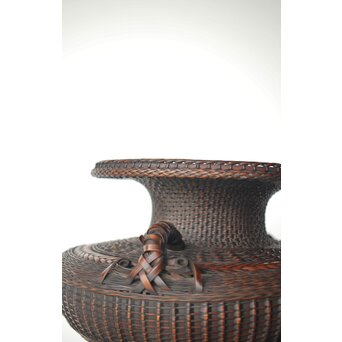 飯塚鳳斎 牡丹籠 竹花籠　U334 