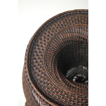 飯塚鳳斎 牡丹籠 竹花籠　U334 