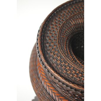 飯塚鳳斎 牡丹籠 竹花籠　U334 