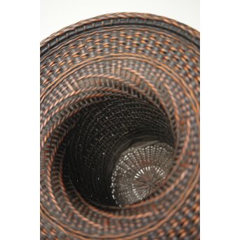 飯塚鳳斎 牡丹籠 竹花籠　U334 