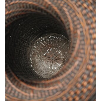 飯塚鳳斎 牡丹籠 竹花籠　U334 