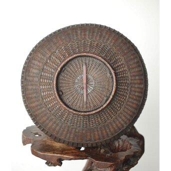 飯塚鳳斎 牡丹籠 竹花籠　U334 