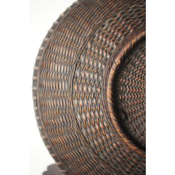 飯塚鳳斎 牡丹籠 竹花籠　U334 