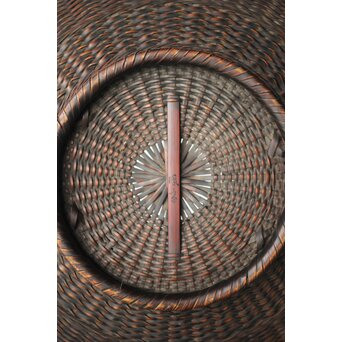 飯塚鳳斎 牡丹籠 竹花籠　U334 