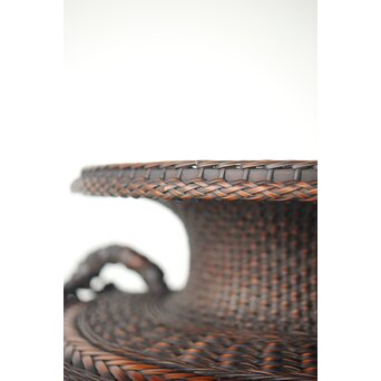 飯塚鳳斎 牡丹籠 竹花籠　U334 