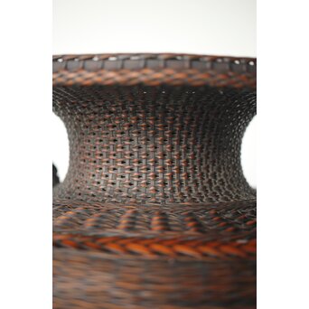 飯塚鳳斎 牡丹籠 竹花籠　U334 