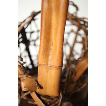 在銘 竹根 竹籠　U335 