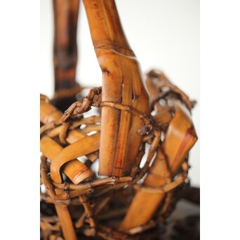 在銘 竹根 竹籠　U335 