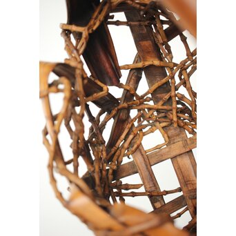 在銘 竹根 竹籠　U335 