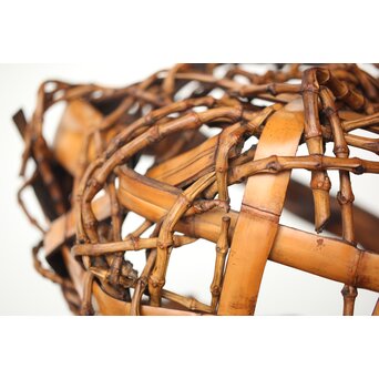 在銘 竹根 竹籠　U335 