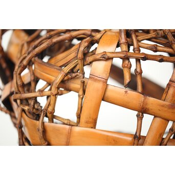 在銘 竹根 竹籠　U335 