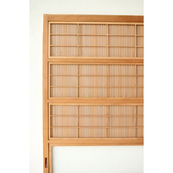 障子枠付 白木格子戸　L1102 