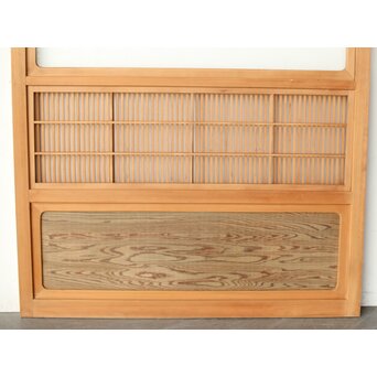 障子枠付 白木格子戸　L1102 