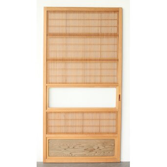 障子枠付 白木格子戸　L1102