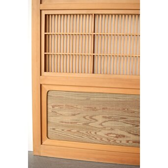 障子枠付 白木格子戸　L1102 