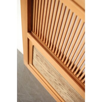 障子枠付 白木格子戸　L1102 