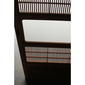 障子枠付 白木格子戸　L1102 