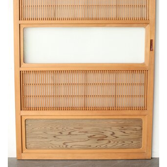 障子枠付 白木格子戸　L1102 