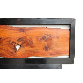 松一枚板 自然木欄間 2枚1組　R0322 