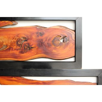 松一枚板 自然木欄間 2枚1組　R0322 