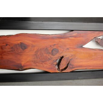 松一枚板 自然木欄間 2枚1組　R0322 