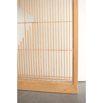 扇 両面ガラス組子書院 2枚1組　R0324 