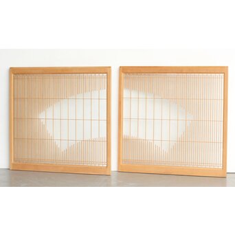 扇 両面ガラス組子書院 2枚1組　R0324 B面　両面仕様です