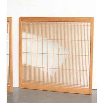 扇 両面ガラス組子書院 2枚1組　R0324 