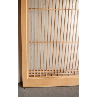 扇 両面ガラス組子書院 2枚1組　R0324 