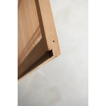 扇 両面ガラス組子書院 2枚1組　R0324 