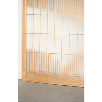 扇 両面ガラス組子書院 2枚1組　R0324 