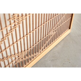 両面ガラス 松皮菱組子戸　R0325 