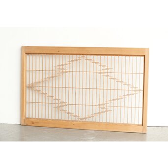 両面ガラス 松皮菱組子戸　R0325