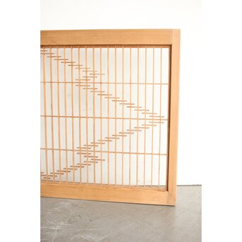 両面ガラス 松皮菱組子戸　R0325 