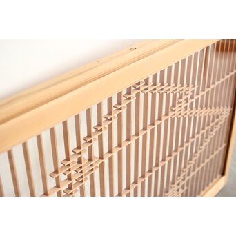 両面ガラス 松皮菱組子戸　R0325 