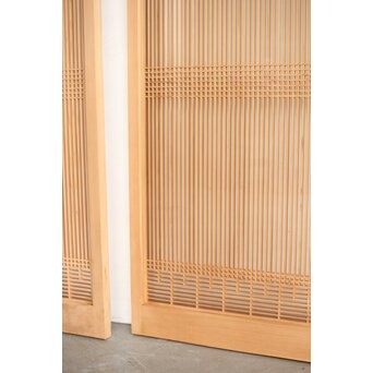 両面ガラス 繊細組子格子書院 2枚1組　R0326 