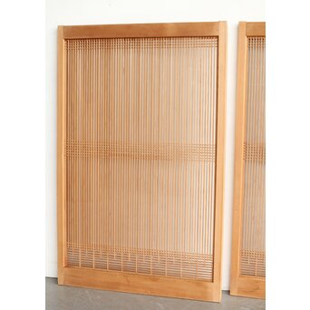 両面ガラス 繊細組子格子書院 2枚1組　R0326 