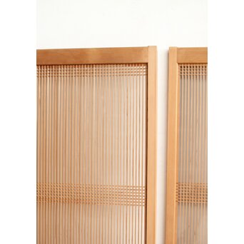 両面ガラス 繊細組子格子書院 2枚1組　R0326 