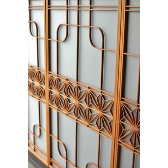 ガラス入 麻組子 3枚1組　R0327 