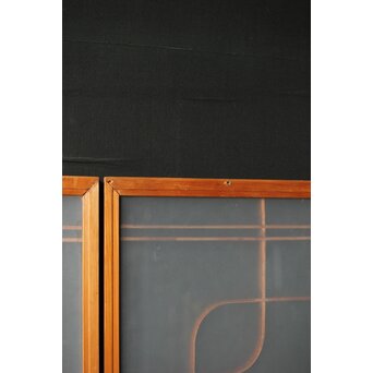 ガラス入 麻組子 3枚1組　R0327 