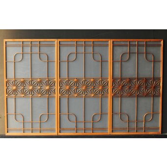 ガラス入 麻組子 3枚1組　R0327