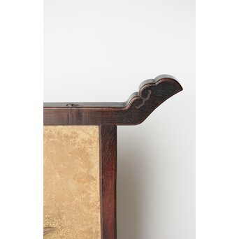 狩野派 倣 吉村周山/田島泰寛 合作 衝立表装　Z436 