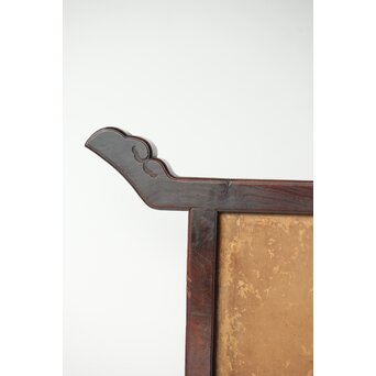 狩野派 倣 吉村周山/田島泰寛 合作 衝立表装　Z436 