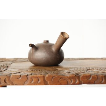 北越尼瀬之造 米和亭 ボーフラ 白泥急須　P417