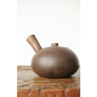 北越尼瀬之造 米和亭 ボーフラ 白泥急須　P417 