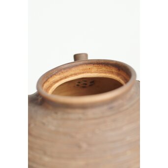 米和亭造 刷毛目 白泥急須　P419 