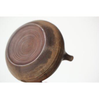 米和亭造 刷毛目 白泥急須　P419 