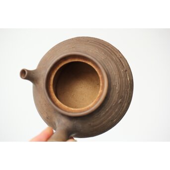 米和亭造 刷毛目 白泥急須　P419 