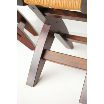 松本民芸家具 ラッシチェアー 222型鞍型スツール 2脚1組　T461 