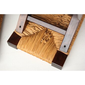 松本民芸家具 ラッシチェアー 222型鞍型スツール 2脚1組　T461 